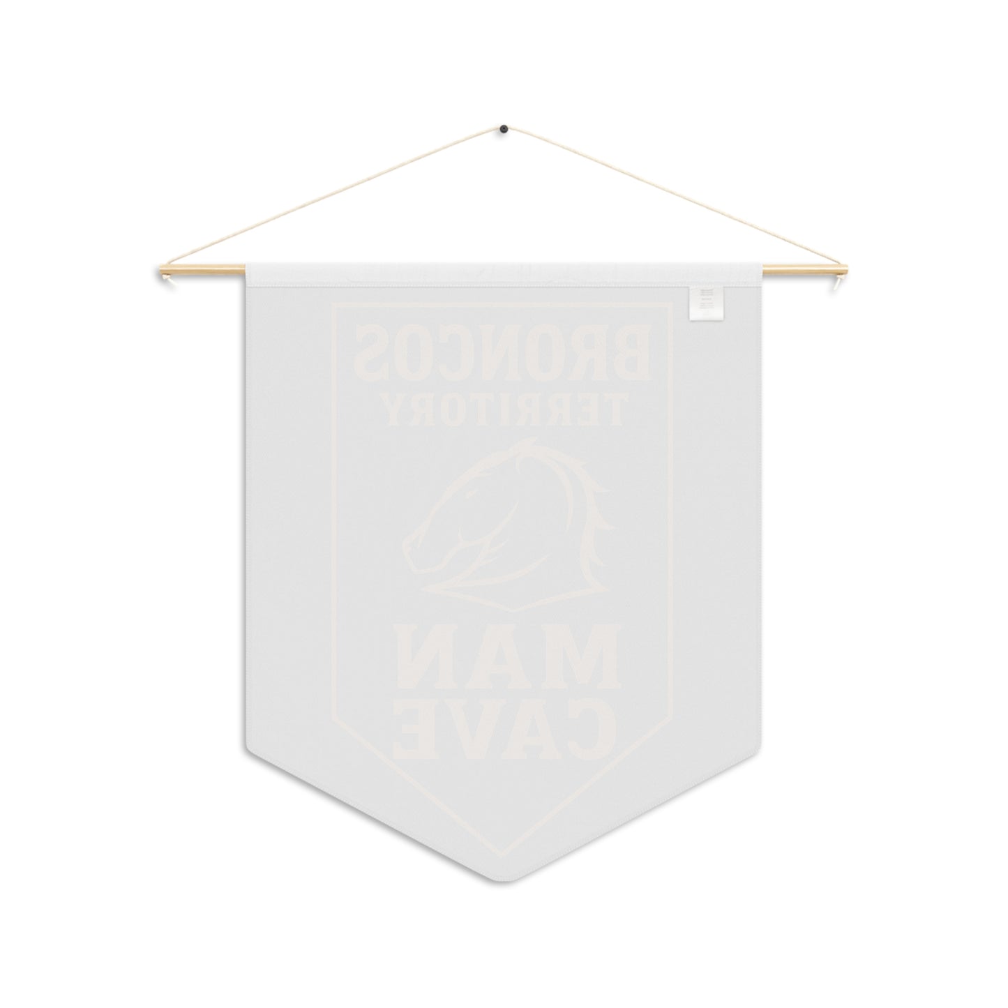 Brisbane Broncos VINTAGE RUGBY LEAGUE-INSPIRED MAN CAVE PENNANT