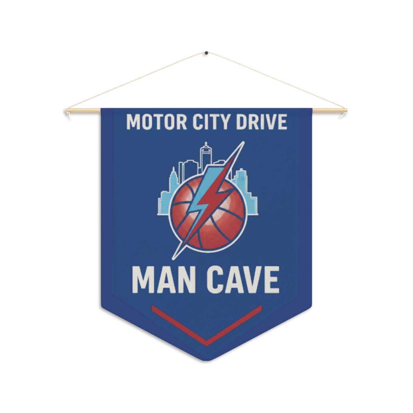 Motor City Man Cave Banner | Basketball Wall Art