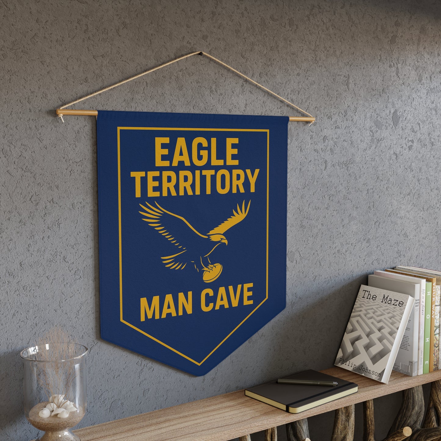 Eagles Territory Man Cave Banner – AFL Inspired Wall Flag for Sports Fans & Game Rooms
