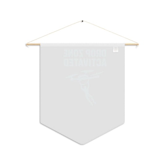 Epic Gamer Drop Zone Pennant Banner – “Drop In, Loot Up, Victory Awaits” | Gaming Wall Decor for Streamers, Boys, and Man Caves