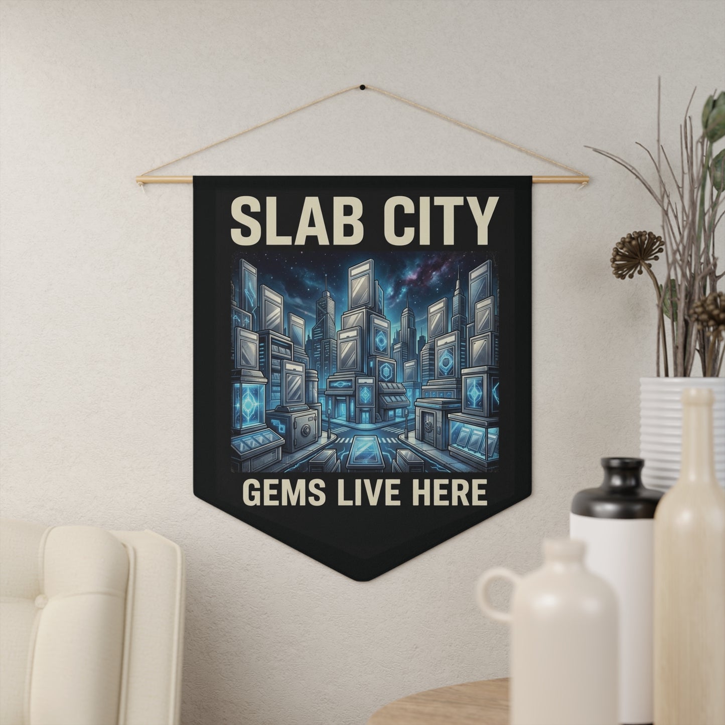 Slab City Graded Card Collector Wall Banner - Card Room & Man Cave Decor