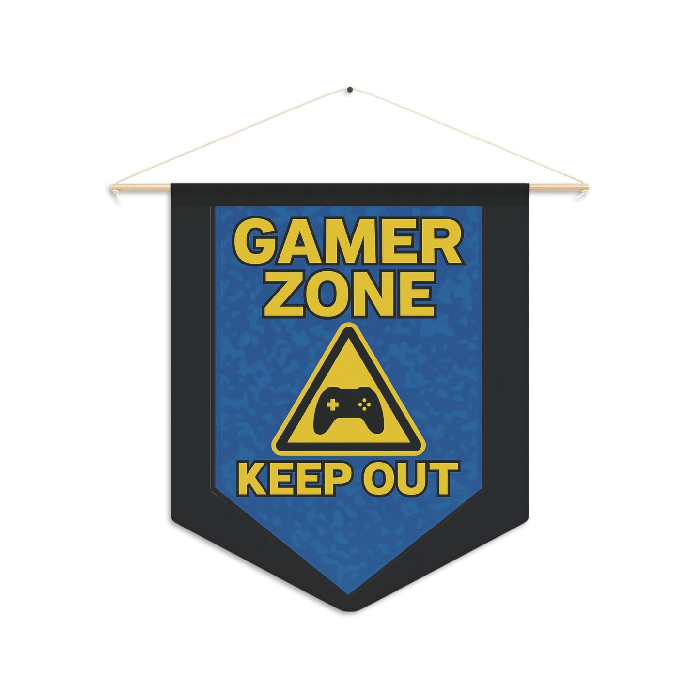Gamer Zone – Keep Out Wall Pennant Banner | Gaming Room Decor for Kids, Teens & Man Caves