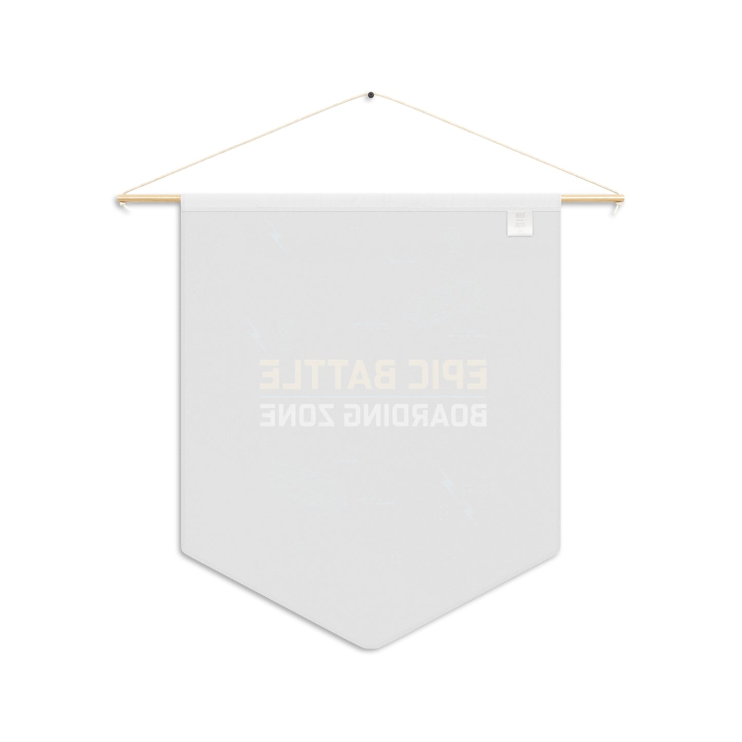 EPIC BATTLE BOARDING ZONE Pennant Flag: The Ultimate Gamer Room Decor