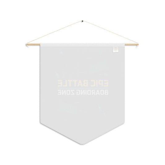 EPIC BATTLE BOARDING ZONE Pennant Flag: The Ultimate Gamer Room Decor