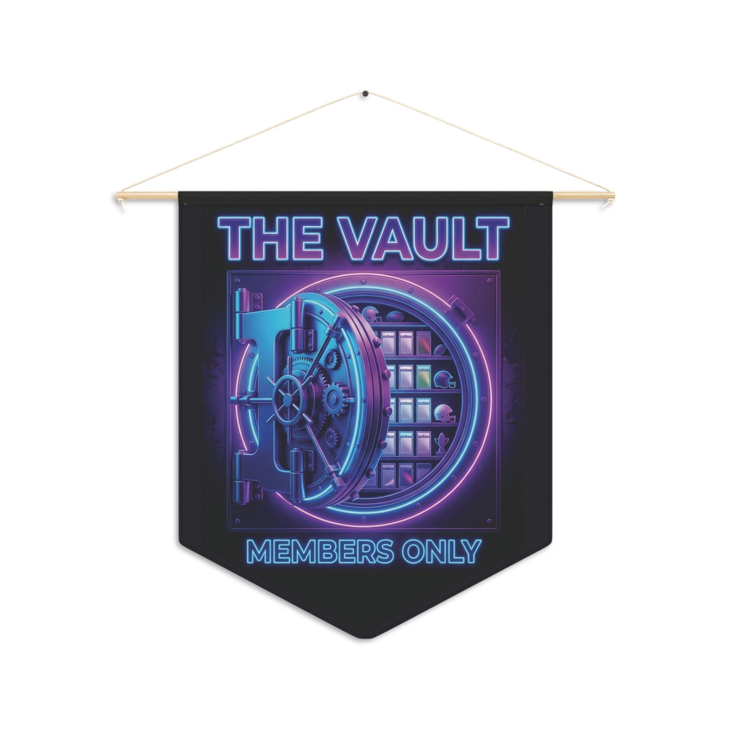 The Vault - Members Only | Trading Card Collector Banner for Man Cave & Card Rooms