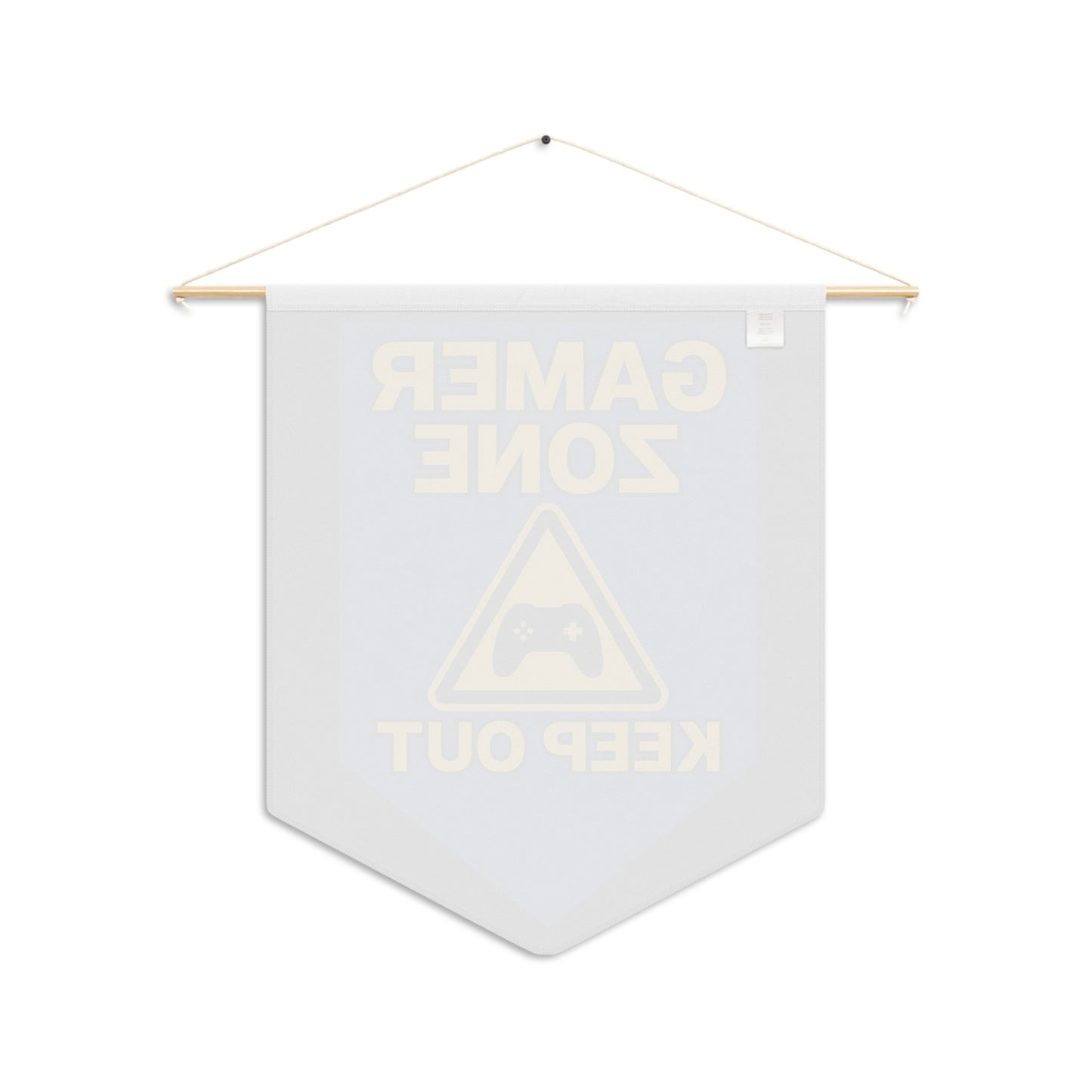 Gamer Zone – Keep Out Wall Pennant Banner | Gaming Room Decor for Kids, Teens & Man Caves