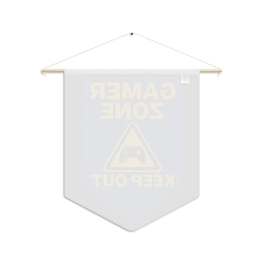 Gamer Zone – Keep Out Wall Pennant Banner | Gaming Room Decor for Kids, Teens & Man Caves