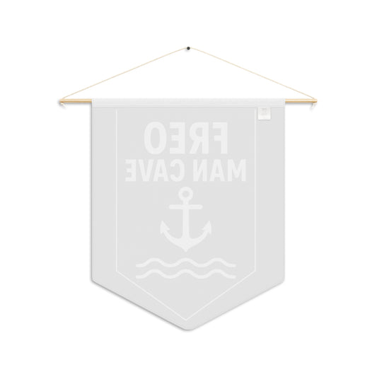Fremantle Dockers Inspired Man Cave Banner – Purple AFL Wall Flag with Anchor Design – Sports Pennant Décor for Home Bar or Game Room