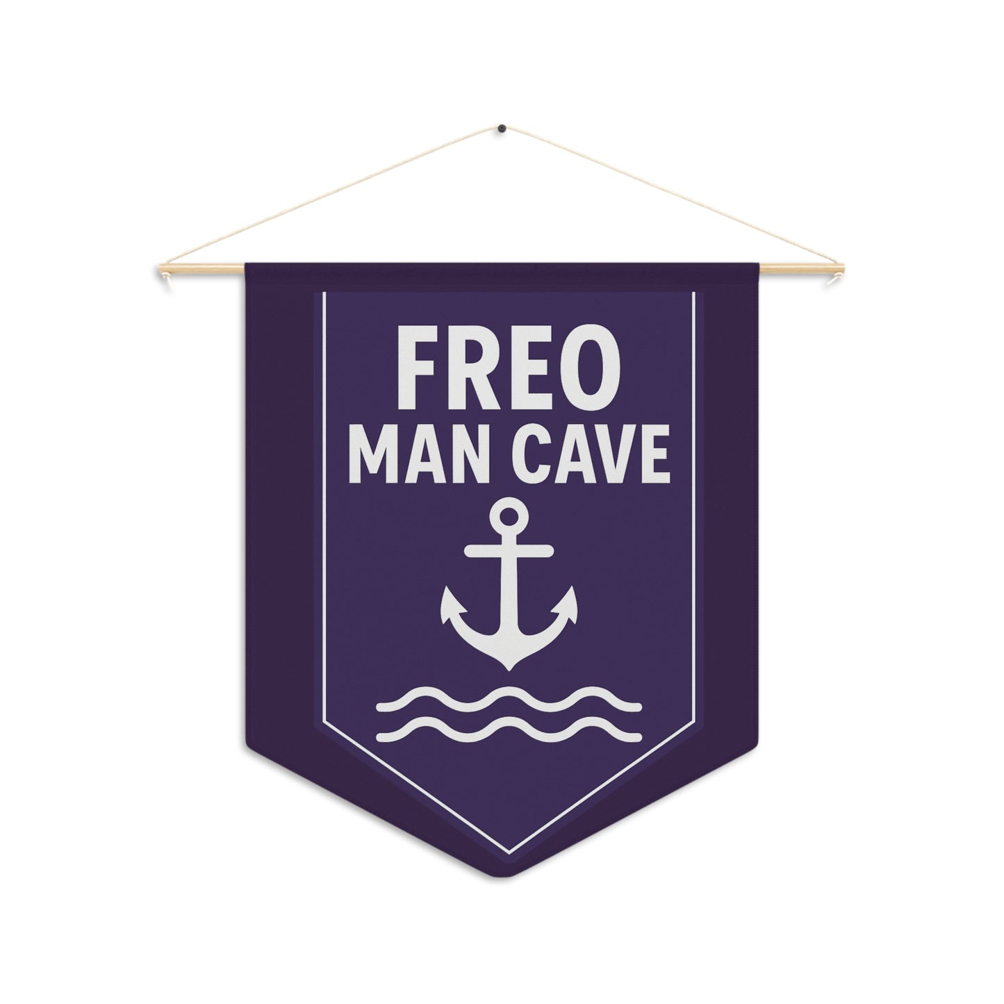 Fremantle Dockers Inspired Man Cave Banner – Purple AFL Wall Flag with Anchor Design – Sports Pennant Décor for Home Bar or Game Room